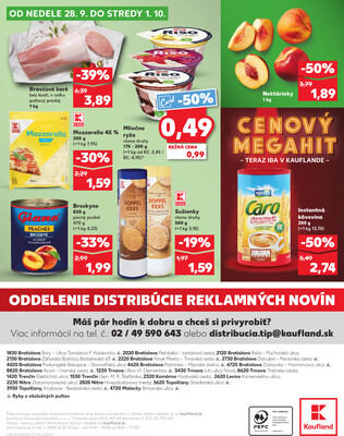 Kaufland 25.9. - 1.10. - Kaufland Bratislava - Bory