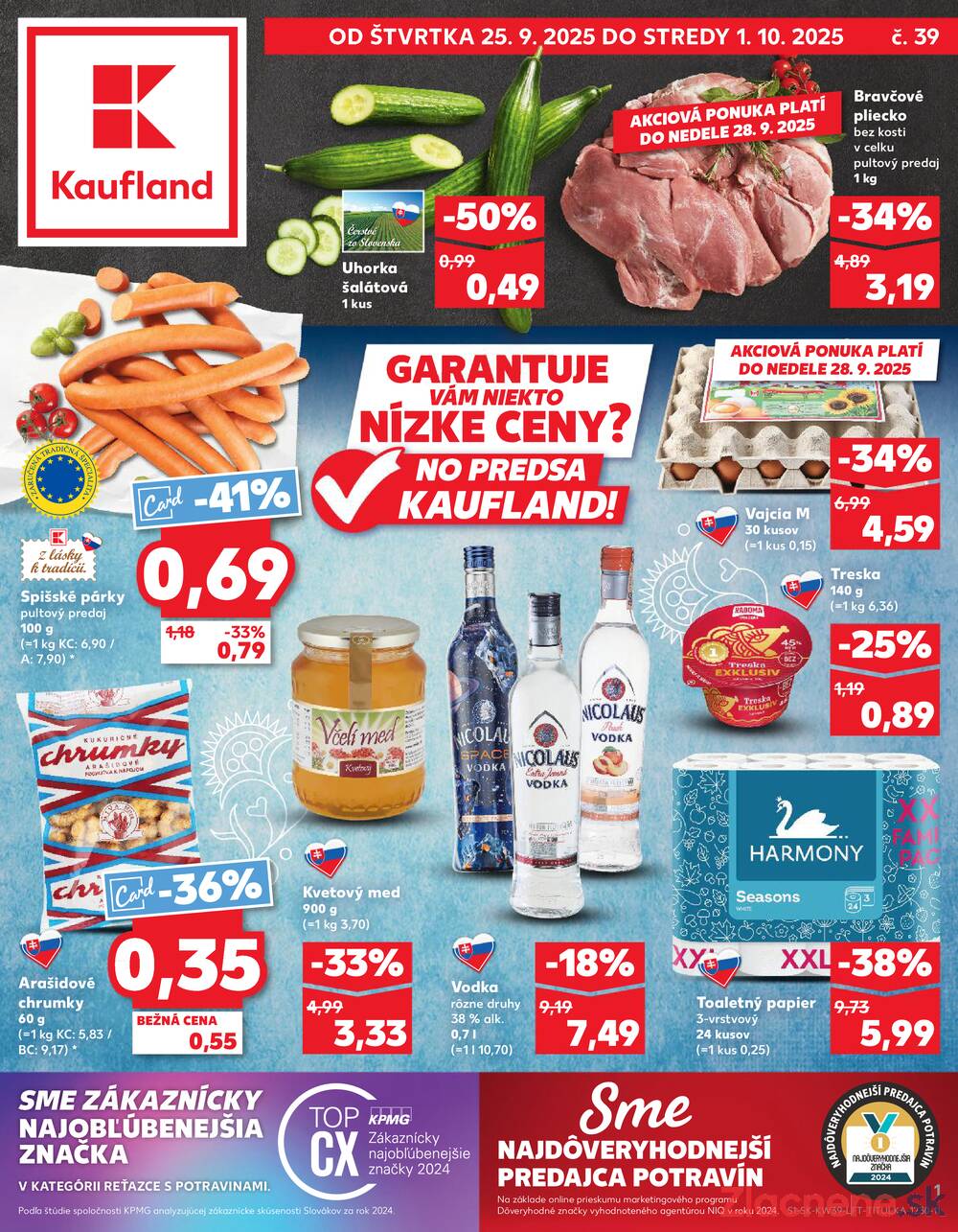 Leták Kaufland - Kaufland 25.9. - 1.10. - Kaufland Zvolen Zapad-Teplicky - strana 1