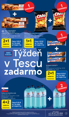 Tesco supermarkety od 1.10. do 7.10.2025