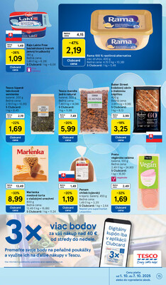 Tesco supermarkety od 1.10. do 7.10.2025
