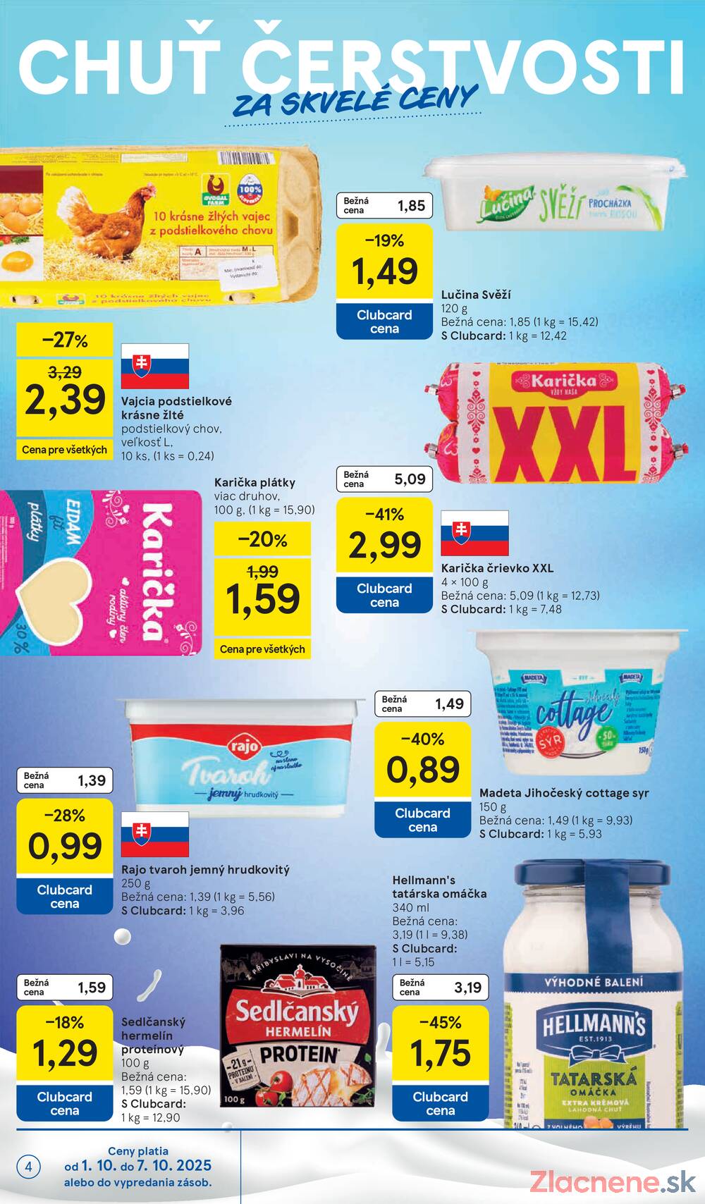 Leták Tesco - Tesco malé hypermarkety od 1.10. do 7.10.2025 - strana 4