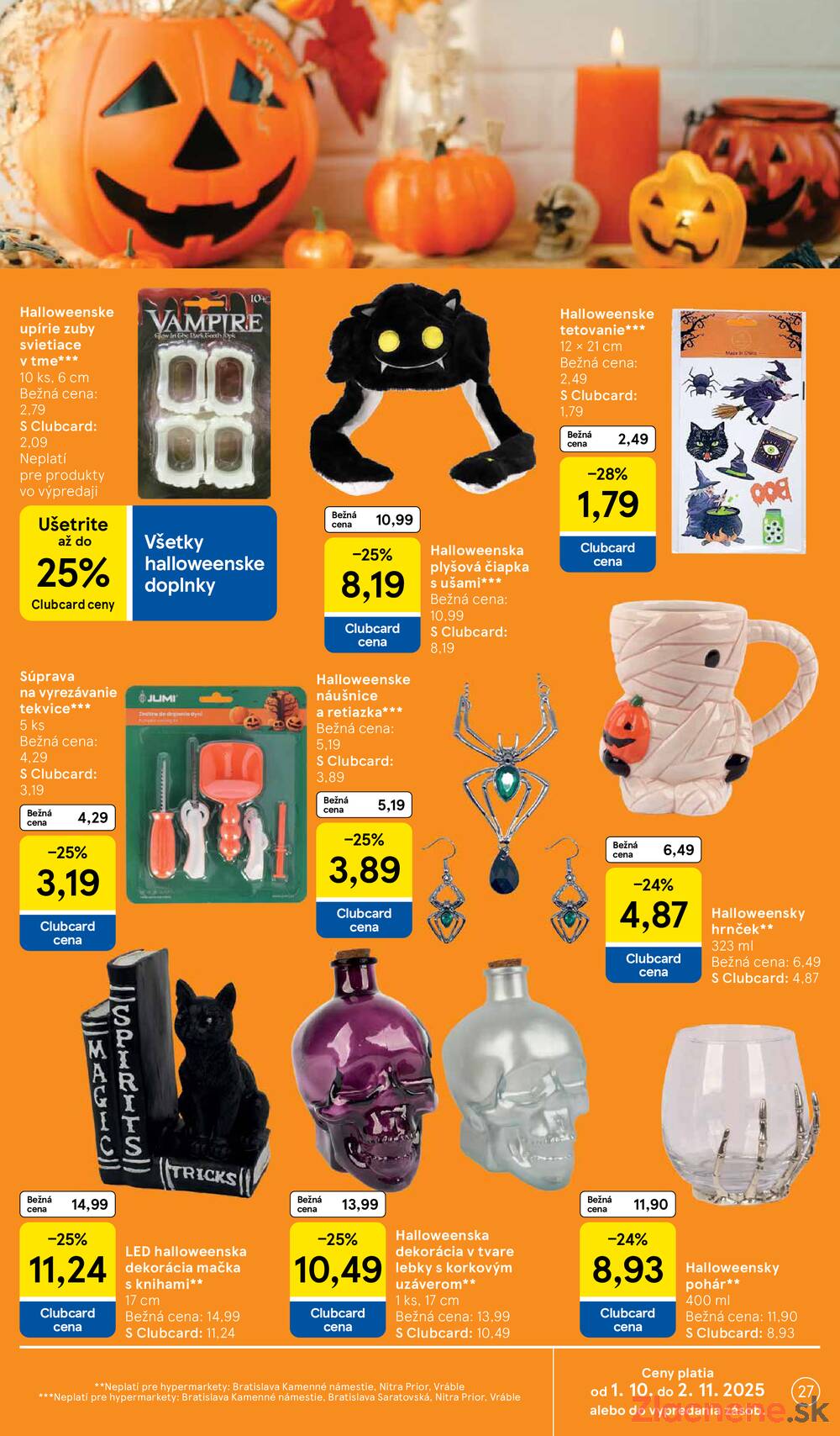 Leták Tesco - Tesco malé hypermarkety od 1.10. do 7.10.2025 - strana 27