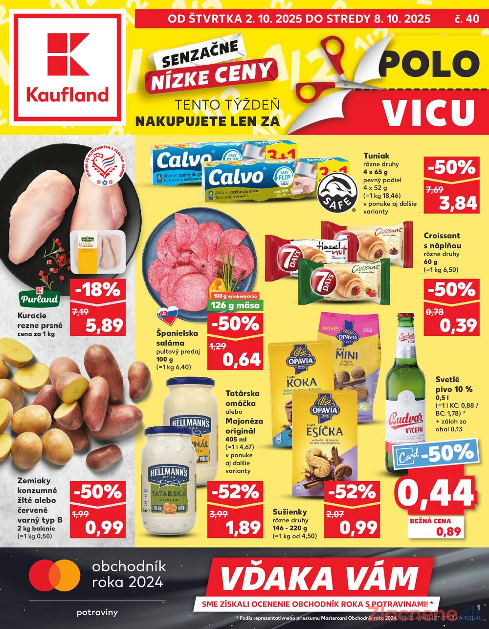 Leták Kaufland - Kaufland 2.10. - 8.10. - Kaufland Púchov - strana 1