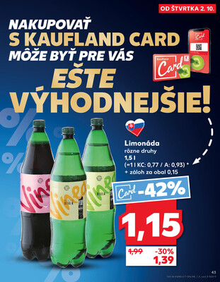 Kaufland 2.10. - 8.10. - Kaufland Púchov
