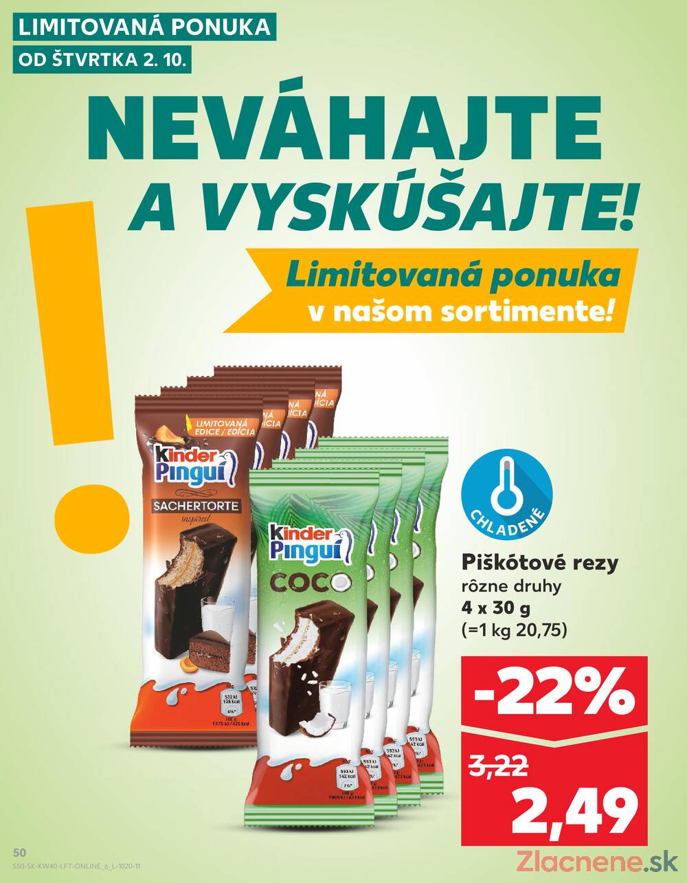 Leták Kaufland - Kaufland 2.10. - 8.10. - Kaufland Piešťany - strana 50
