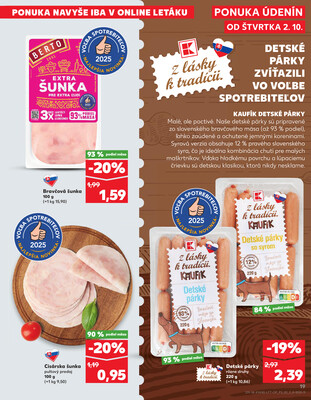 Kaufland 2.10. - 8.10. - Kaufland Piešťany