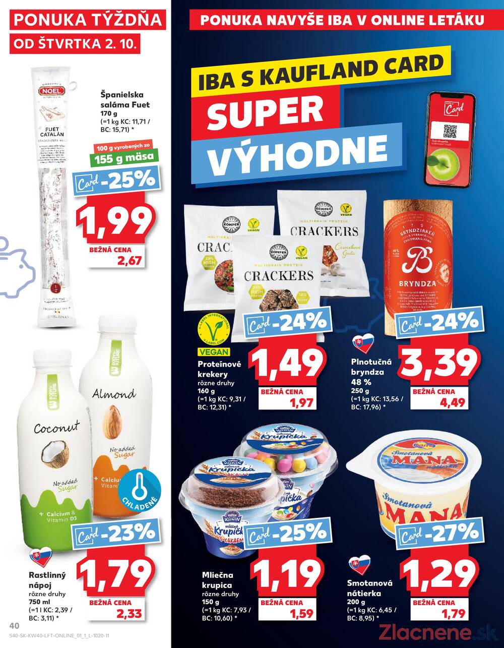 Leták Kaufland - Kaufland 2.10. - 8.10. - Kaufland Zlaté Moravce - strana 40