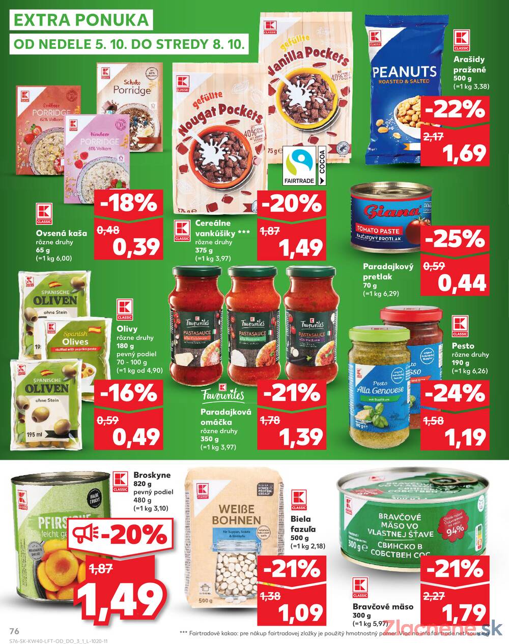 Leták Kaufland - Kaufland 2.10. - 8.10. - Kaufland Zlaté Moravce - strana 76