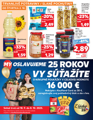 Kaufland 2.10. - 8.10. - Kaufland Trnava - Nová ul.