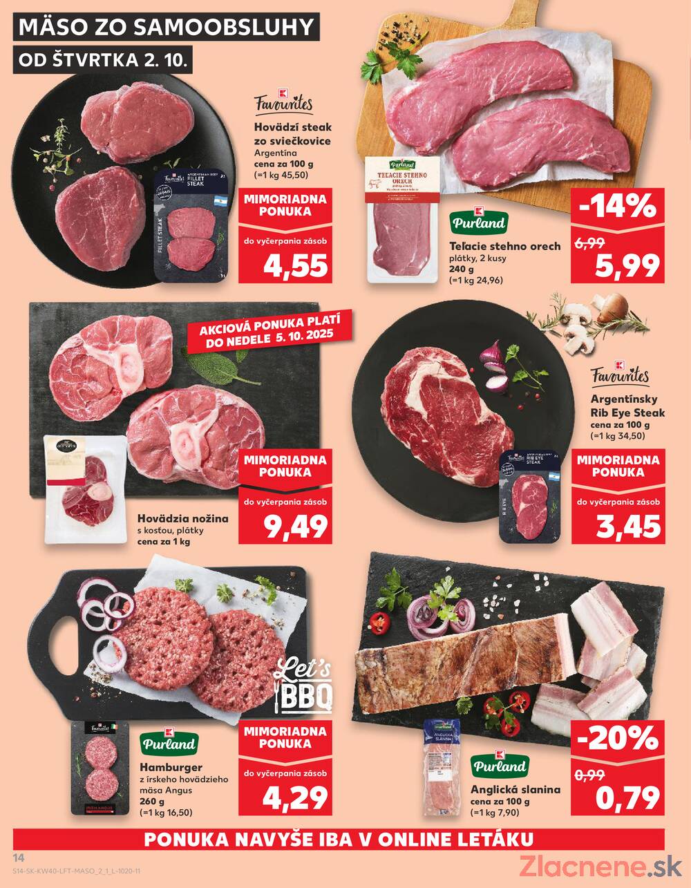 Leták Kaufland - Kaufland 2.10. - 8.10. - Kaufland Martin - strana 14