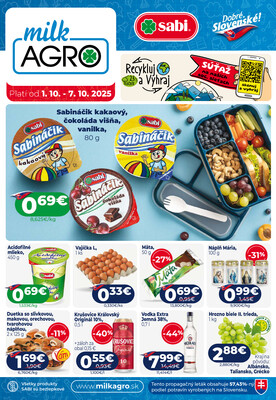 leták MILK - AGRO