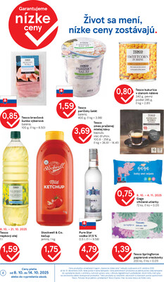 Tesco malé hypermarkety od 8.10. do 14.10.2025
