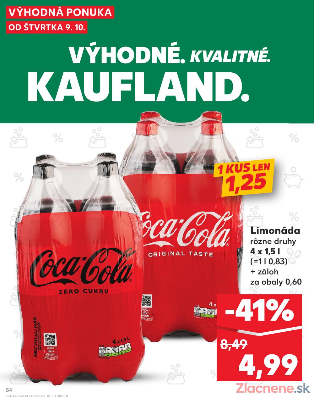 Leták Kaufland - Kaufland 9.10. - 15.10. - Kaufland Poprad - Jiřího Wolkera - strana 54