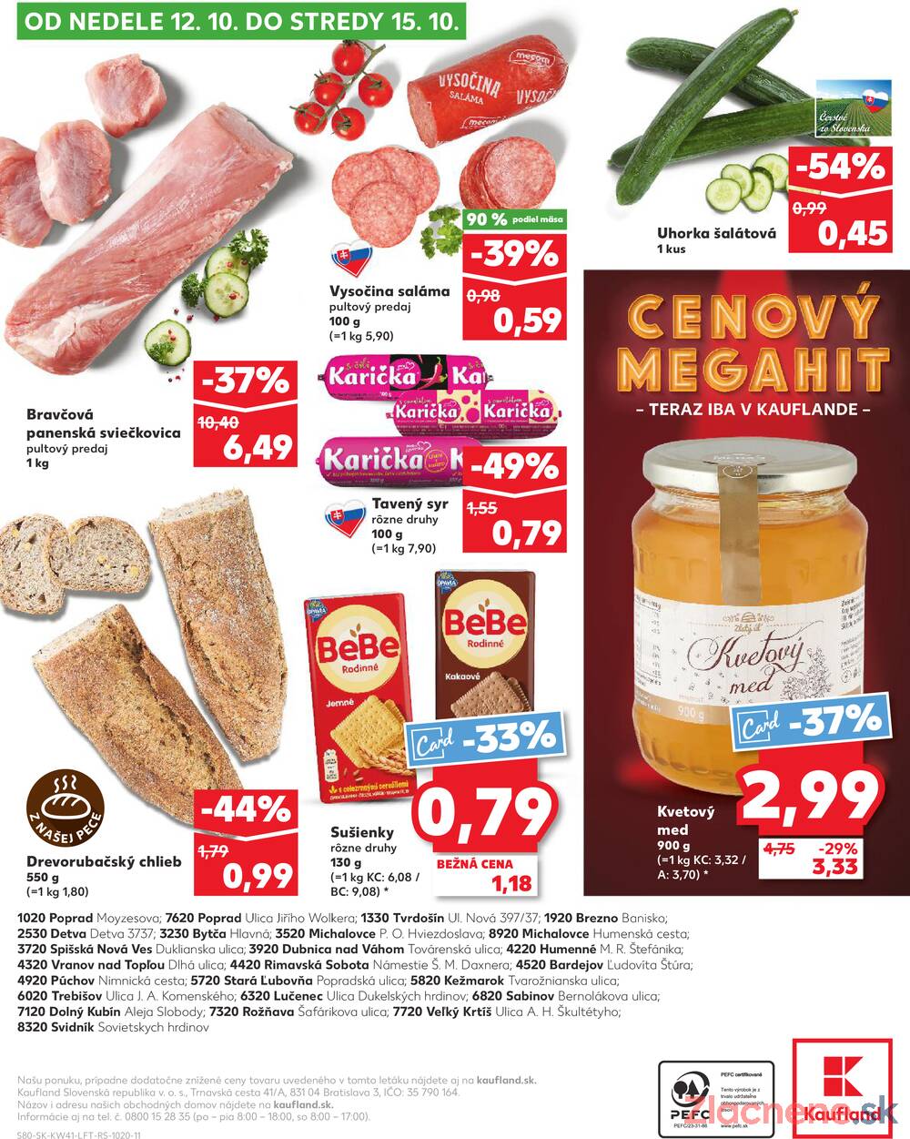Leták Kaufland - Kaufland 9.10. - 15.10. - Kaufland Poprad - Jiřího Wolkera - strana 80