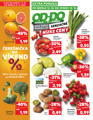 Kaufland 9.10. - 15.10. - Kaufland Poprad - Jiřího Wolkera