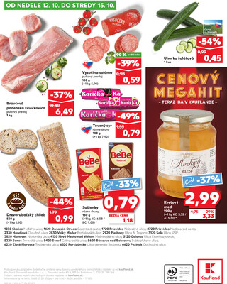 Kaufland 9.10. - 15.10. - Kaufland Veľký Meder