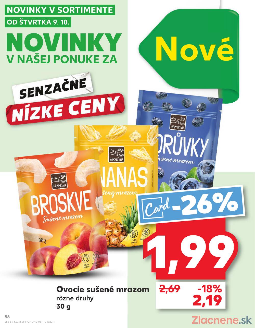 Leták Kaufland - Kaufland 9.10. - 15.10. - Kaufland Trnava - Nová ul. - strana 56