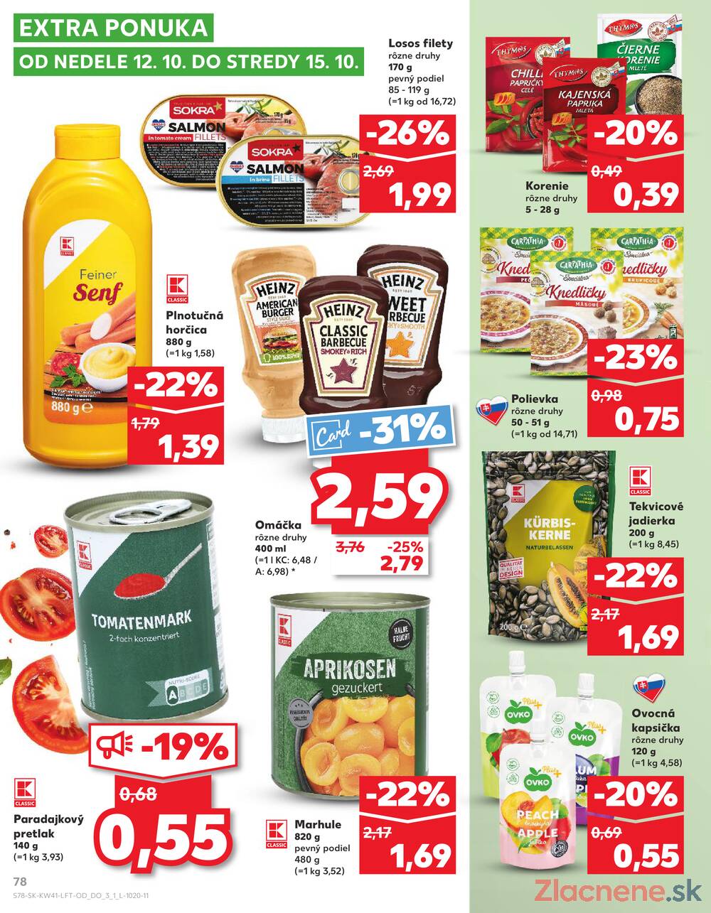 Leták Kaufland - Kaufland 9.10. - 15.10. - Kaufland Trnava - Nová ul. - strana 78