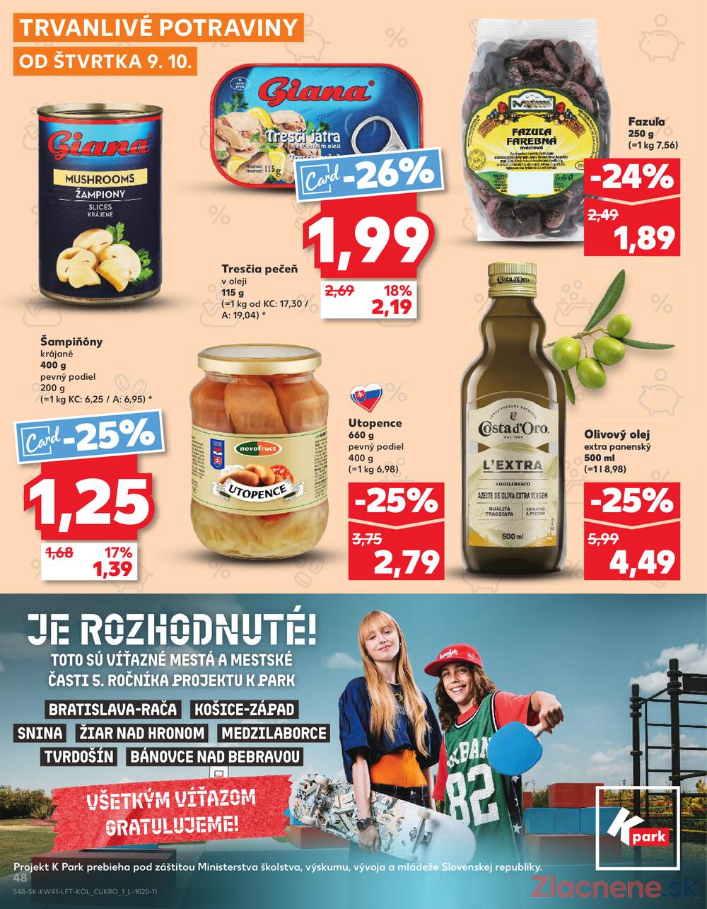 Leták Kaufland - Kaufland 9.10. - 15.10. - Kaufland Bratislava - Nové Mesto - strana 48
