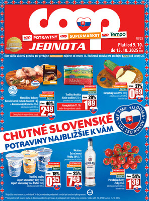 COOP Jednota Slovensko : 1 leták