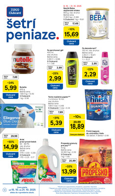 Tesco supermarkety od 15.10. do 21.10.2025