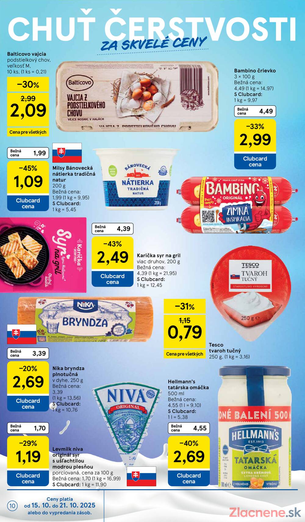 Leták Tesco - Tesco malé hypermarkety od 15.10. do 21.10.2025 - strana 10 Leták Tesco - Tesco malé hypermarkety od 15.10. do 21.10.2025 - strana 10