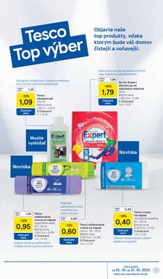 Tesco malé hypermarkety od 15.10. do 21.10.2025
