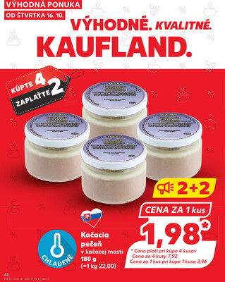 Kaufland 16.10. - 22.10. - Kaufland Tvrdošín