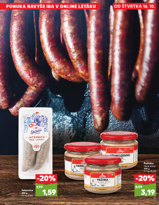 Kaufland 16.10. - 22.10. - Kaufland Bytča