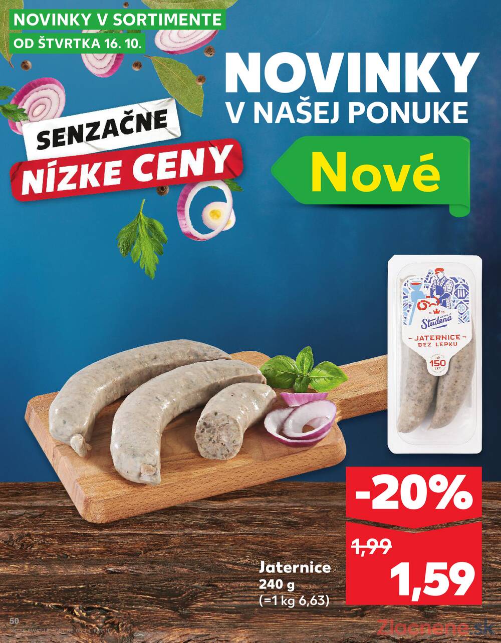 Leták Kaufland - Kaufland 16.10. - 22.10. - Kaufland Bratislava - Podunajské Biskupice - strana 50