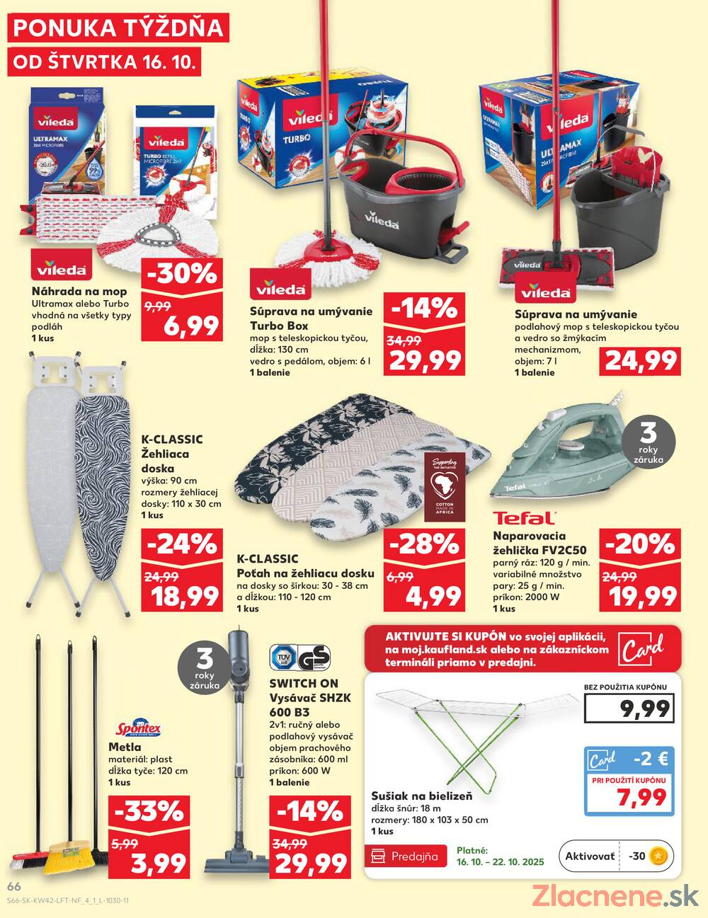 Leták Kaufland - Kaufland 16.10. - 22.10. - Kaufland Bratislava - Podunajské Biskupice - strana 66