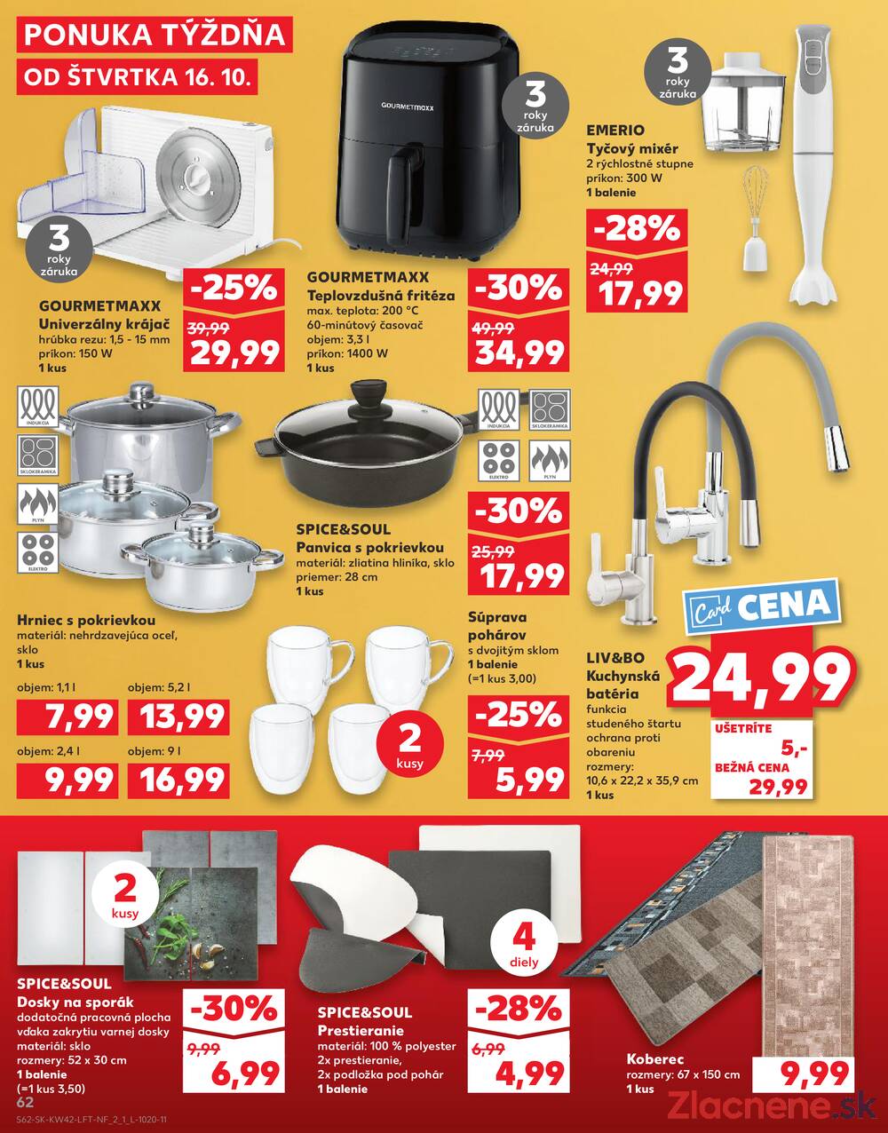 Leták Kaufland - Kaufland 16.10. - 22.10. - Kaufland Prešov - Sekčov  - strana 62