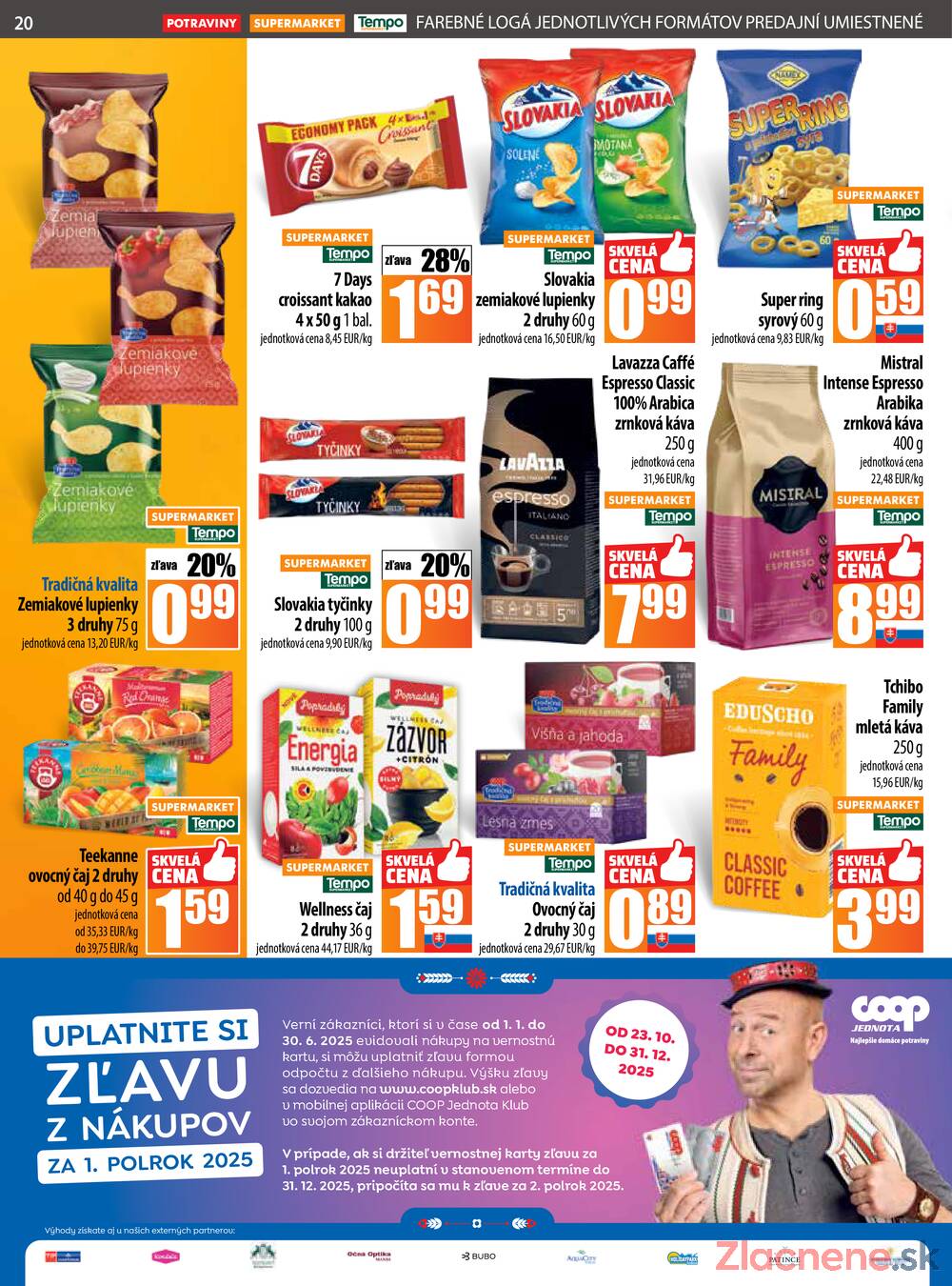 Leták COOP Jednota Slovensko
		  platný do 22.10.2025 - strana 20