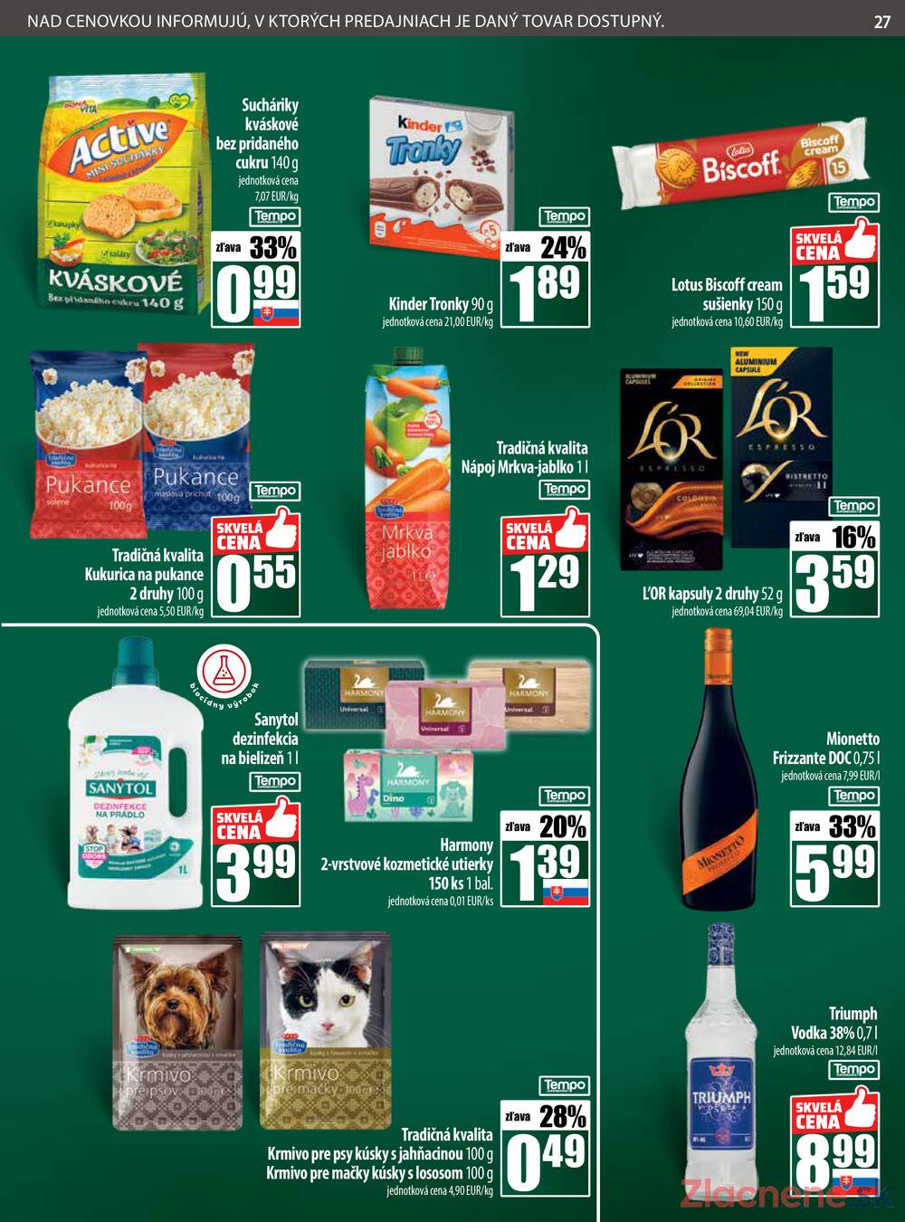 Leták COOP Jednota Slovensko - COOP do 22.10. - strana 27
