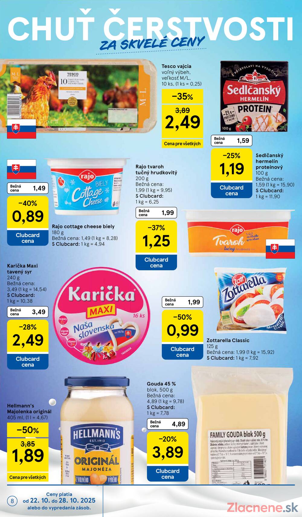 Leták Tesco - Tesco supermarkety od 22.10. do 28.10.2025 - strana 8 Leták Tesco - Tesco supermarkety od 22.10. do 28.10.2025 - strana 8