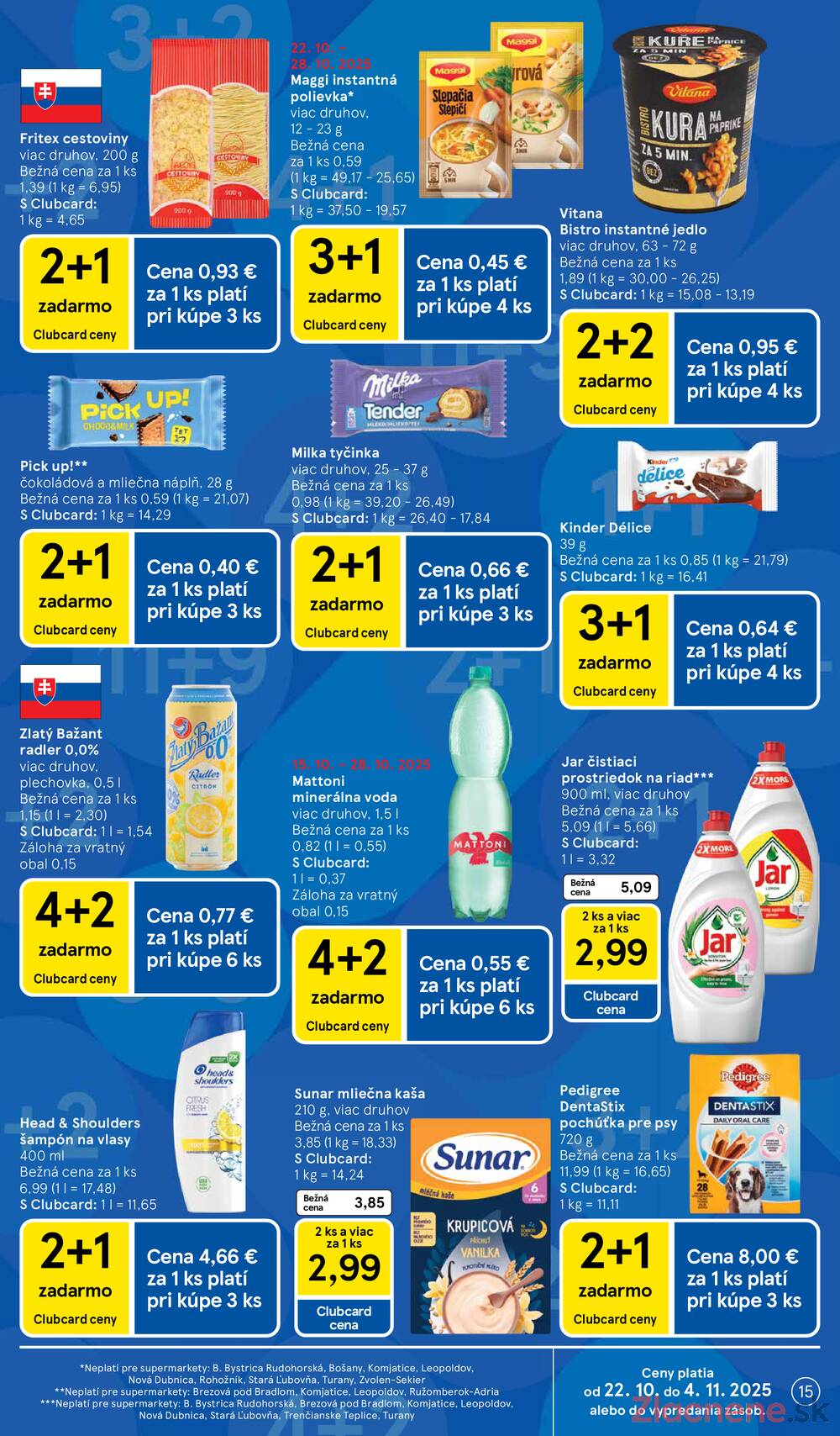 Leták Tesco - Tesco supermarkety od 22.10. do 28.10.2025 - strana 15 Leták Tesco - Tesco supermarkety od 22.10. do 28.10.2025 - strana 15