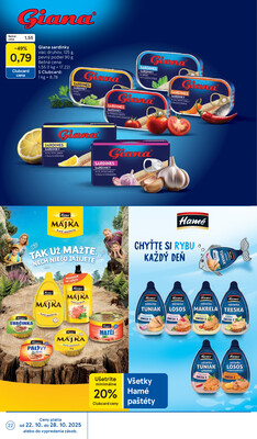 Tesco supermarkety od 22.10. do 28.10.2025