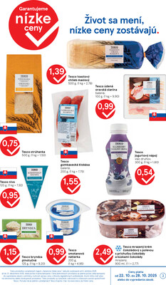 Tesco malé hypermarkety od 22.10. do 28.10.2025