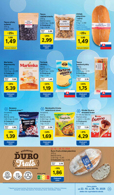 Tesco malé hypermarkety od 22.10. do 28.10.2025