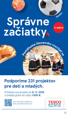 Tesco malé hypermarkety od 22.10. do 28.10.2025