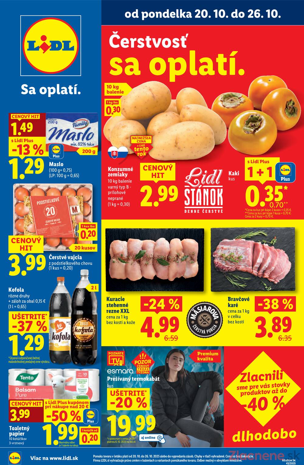 Leták Lidl
		  platný do 26.10.2025 - strana 1