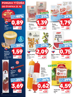 Kaufland 23.10. - 29.10. - Kaufland Púchov