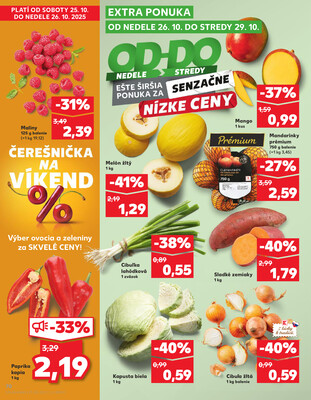 Kaufland 23.10. - 29.10. - Kaufland Poprad - Jiřího Wolkera