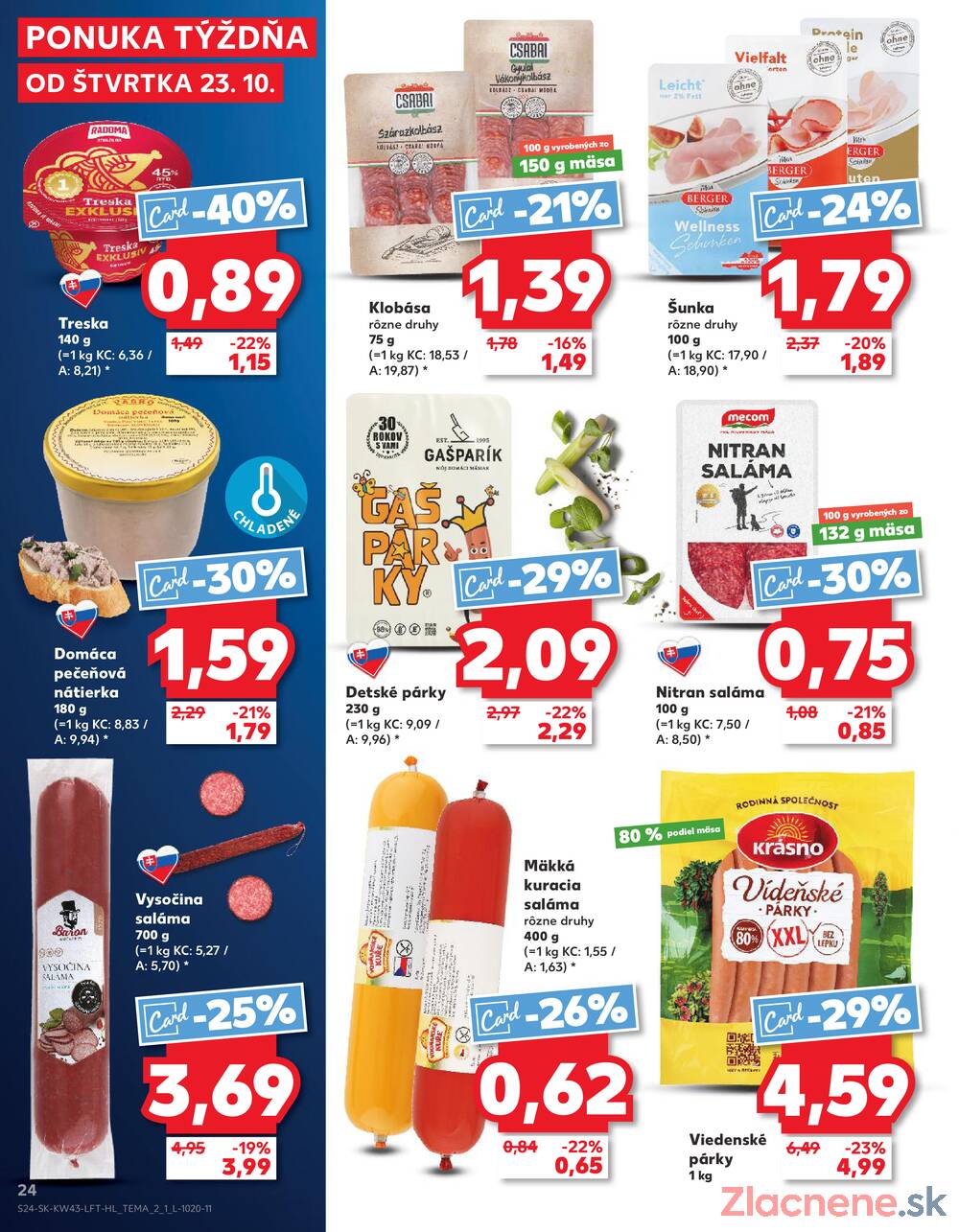 Leták Kaufland - Kaufland 23.10. - 29.10. - Bratislava-Patrónka - strana 24