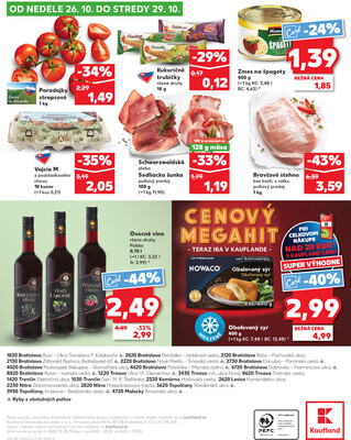 Kaufland 23.10. - 29.10. - Bratislava-Patrónka