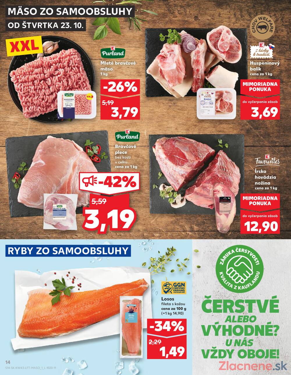 Leták Kaufland - Kaufland 23.10. - 29.10. - Kaufland (Kasárenská, Šamorín) - strana 14 Leták Kaufland - Kaufland 23.10. - 29.10. - Kaufland (Kasárenská, Šamorín) - strana 14