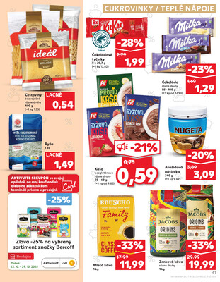 Kaufland 23.10. - 29.10. - Kaufland (Kasárenská, Šamorín)