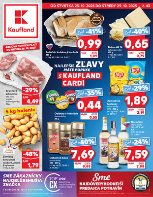 Leták Kaufland 23.10. - 29.10. - Kaufland Košice - Popradská 