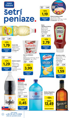 Tesco malé hypermarkety od 29.10. do 4.11.2025