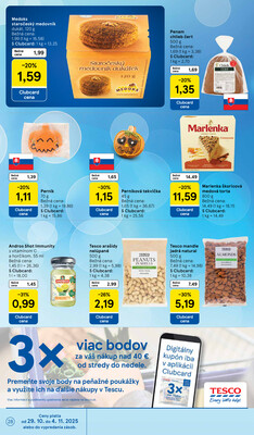 Tesco malé hypermarkety od 29.10. do 4.11.2025